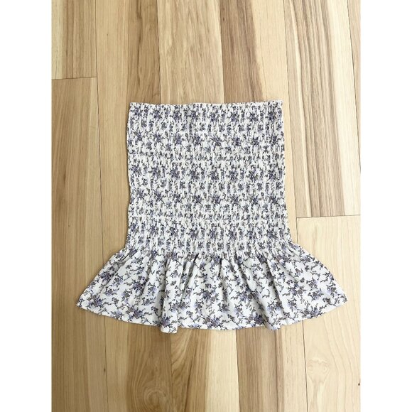 Missguided Rouched Floral Skirt US 6 EUC - Picture 1 of 3